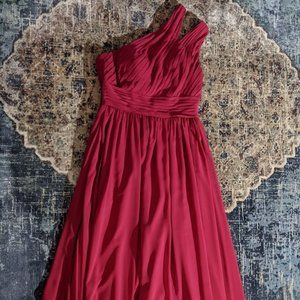 Azazie Molly Bridesmaid Dress in Burgundy, US6 - Pre-owned with defect